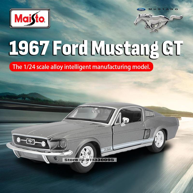 Майсто 1:24 1967 Мустанг GT ФОРД Шелби GT500 литой автомобильная модель ремесленная декорация коллекция игрушка инструмент подарок Литье под давлением