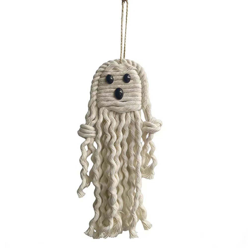Woven Craft Halloween Macrame Hanging Handmade Cotton Bat Wall Decor  Holiday Decorators