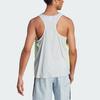 Adidas Adizero Promo Running Singlet Stripe Logo Print Quick-Dry Sports Жилет Мужской Топ Синий Серый HZ2548