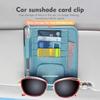 AHX1 Car Sun Visor Storage Bag Sunglasses Organizer Holder Card Clip For KIA Sportage Ceed Sorento Niro Cadenza Proceed Sephia
