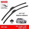 Car Wipers Double Rubber for Kia Ceed 1 ED 2006-2010 Front Brushes Cutter Automobiles Parts Accessories Windscreen Wipers Wear Parts