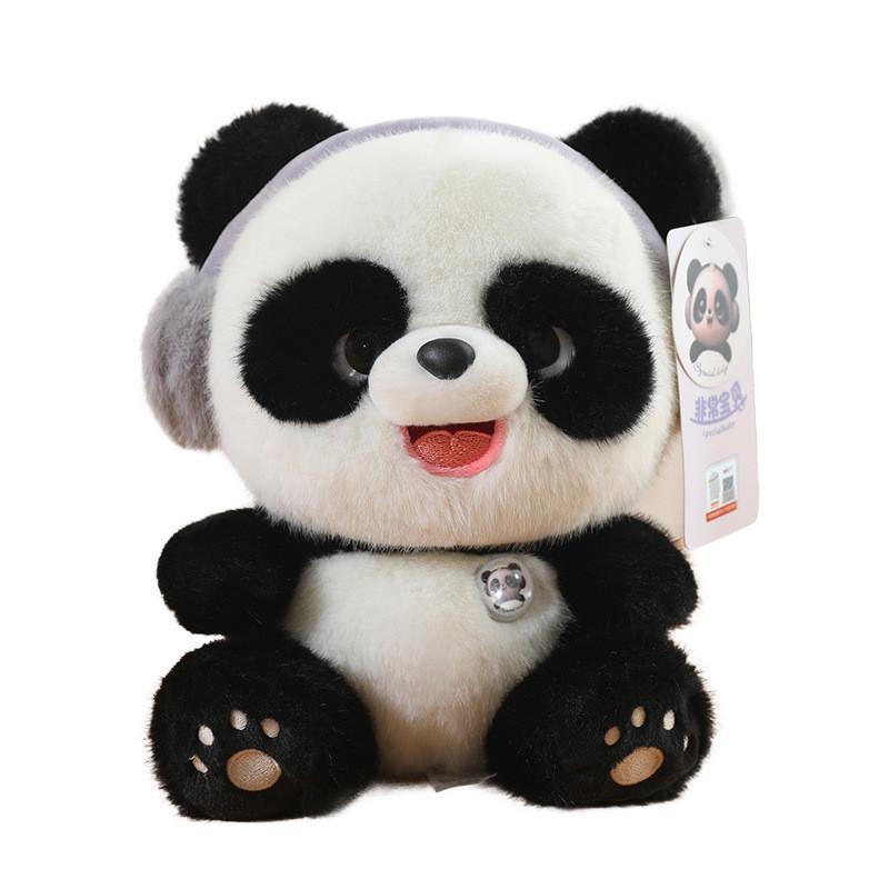 Soft Plush Playful Panda Raccoon Bunny Doll Cozy Stuffed Animal For Kids