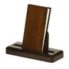 Modern Oak Wood Memorial Book and Memorial Book Stand Set, Stylish, Made In Japan, 3.5 Inches, Dark