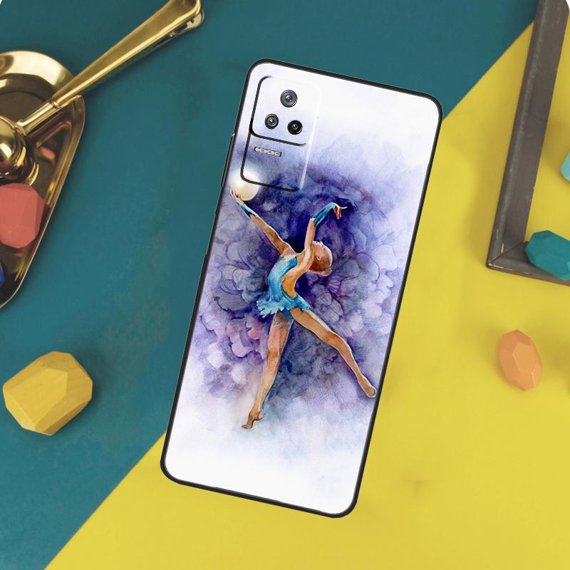 Чехол-картина маслом для гимнастики для Xiaomi 15 14 13 Ultra 11T 12T 13T 14T Pro POCO X7 Pro X3 X5 X6 F5 F6 M6 Pro Funda