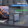KEBIDU 15-in-1 USB-C Docking Station,Triple 4K Display,100W PD Charging,Gigabit Ethernet,360° Rotatable Detachable Stand USB HUB for Laptop MacBook