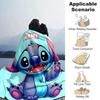 Customiz Name Personality Stitch Blanket Soft &Warm Sofa Office Bed Travel Lunch Break Blanket, Gift Suitable All Seasons