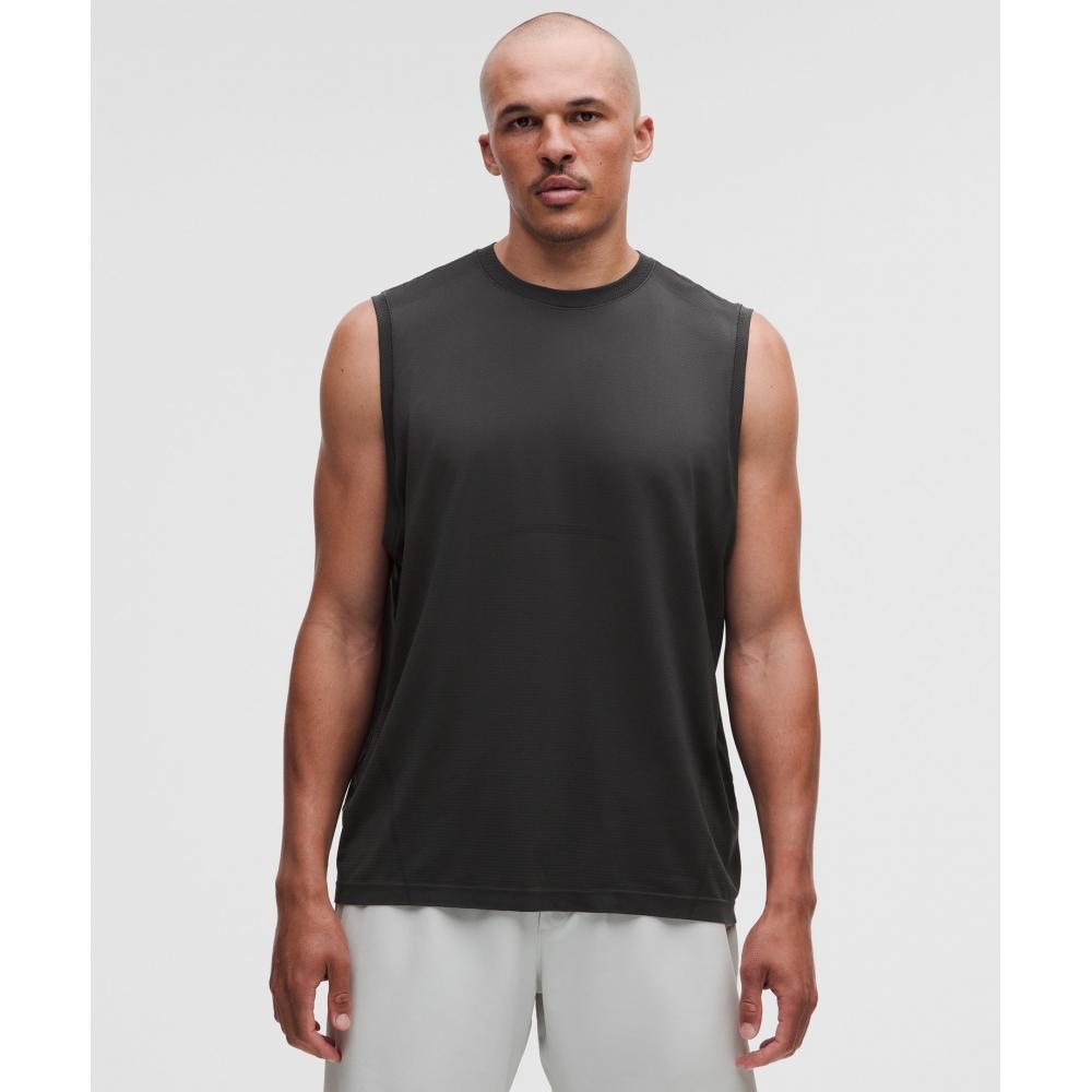 Безрукавка Lululemon Metal Vent Tech Свободного кроя *Тренировочная Blk Ggre
