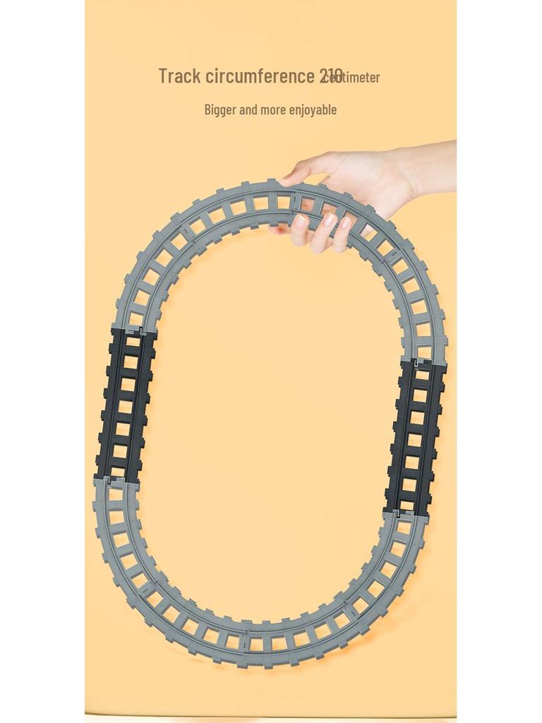 DIY Cross-Border Electric Train: Children's Cartoon Engineering Toy with Music & Lights