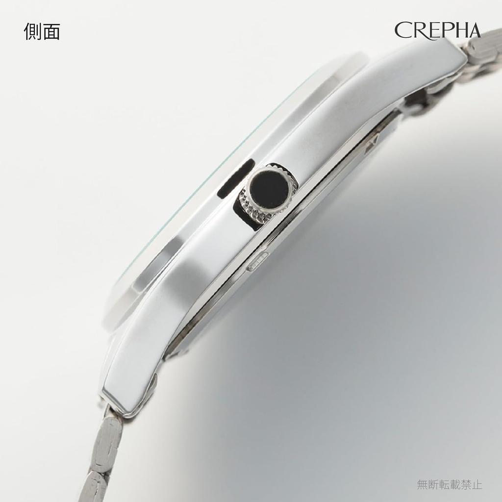 [Klefa] Аналоговые мужские часы водонепроницаемые металлический ремешок серебристый TE-AM010-BKS