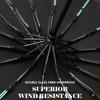 16 К Двойные Кости Большой Зонт Мужской Женский Ветрозащитный Компактный Зонт Автоматический Складной Бизнес Роскошный Зонт От Солнца Дождя Путешествия