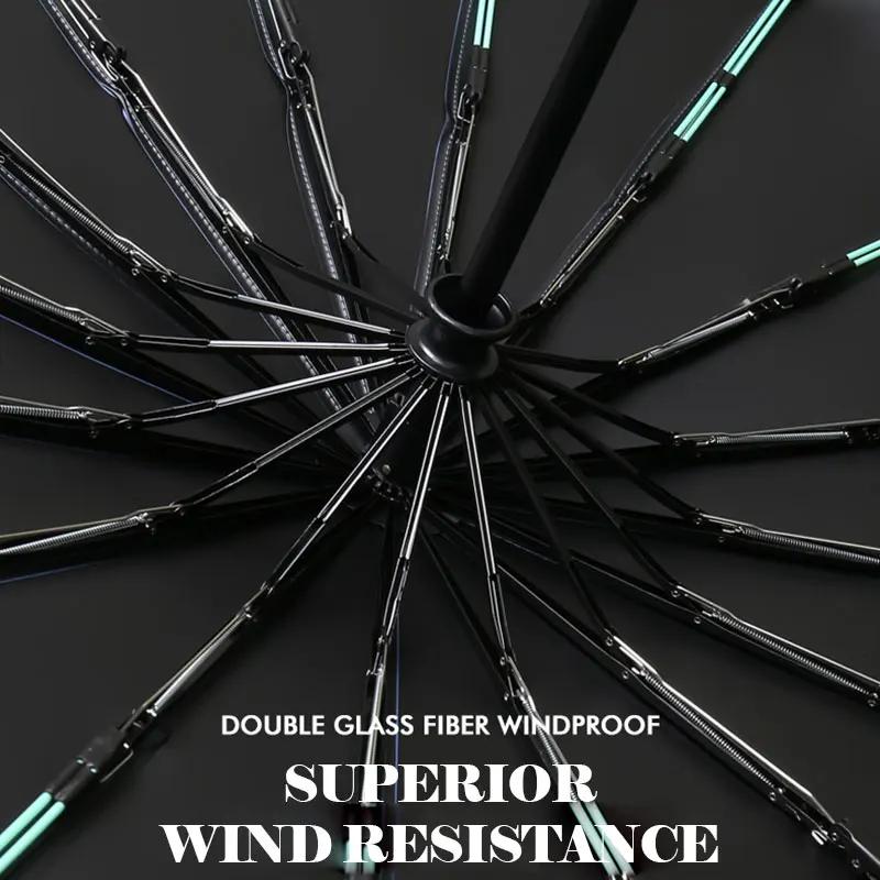 16 К Двойные Кости Большой Зонт Мужской Женский Ветрозащитный Компактный Зонт Автоматический Складной Бизнес Роскошный Зонт От Солнца Дождя Путешествия