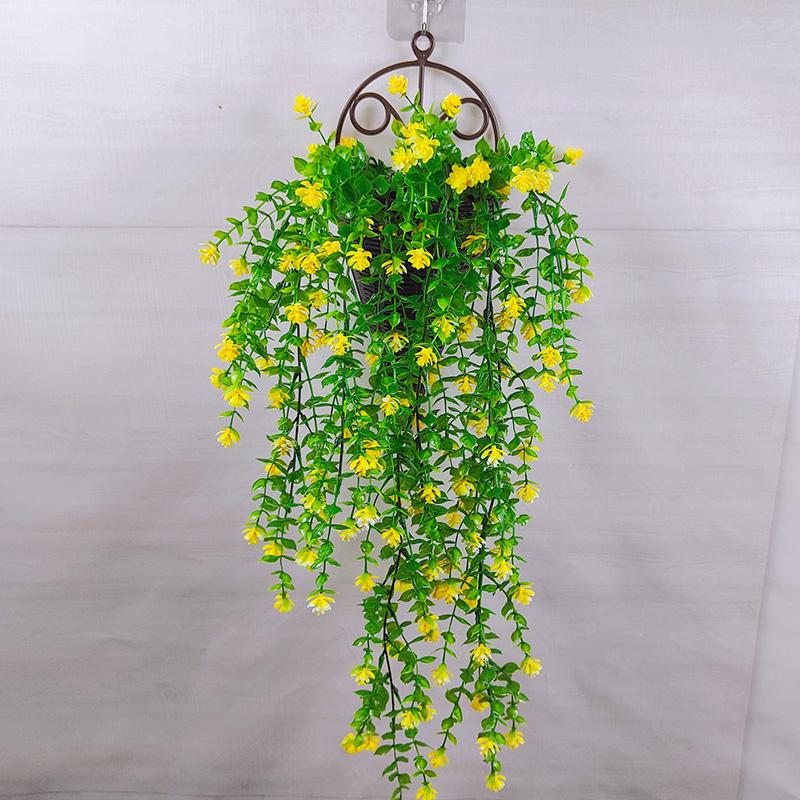 Настенная зелень: Длинная полоса искусственной цветочной лозы и лиственной декорации для внутренних/наружных пространств