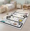 Hopscotch Pattern Kids Rug Car Road Rug Colorfull Hopscotch Kids Rug Rugs for Kids Room Home Decoration
