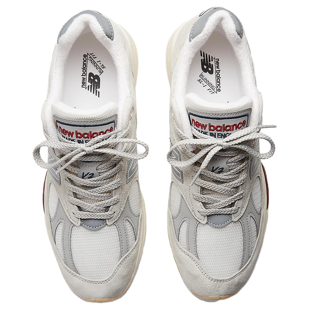 New Balance 991v2 Сделано в Англии Винтаж Спортивный набор - Белые мужские кроссовки Кремовый Off-White Blanc-De-Blanc U991VS2