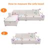 Thicken Quilted Sofa Towel Short Plush Sofa Cover Lace Edge Slip Resistant Protective Cover European Style Couch Cover Universal