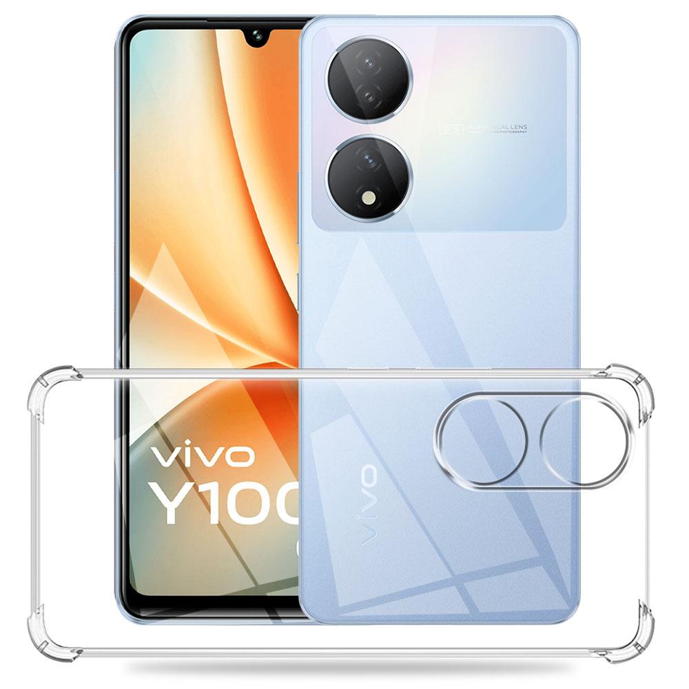 For Vivo Y100 5G V2239 Case 2023 Clear Shockproof Silicone Soft Phone Case For Vivo Y100 Global 900 /VIVOY100 Protect Back Cover