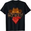 Потертая ковбойская футболка Howdy