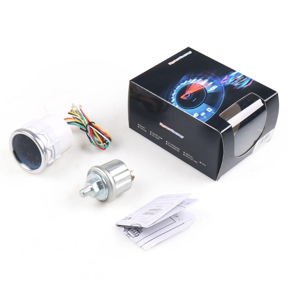 2" 52mm Auto Oil Pressure Gauge 0-100 PSI Car Oil Pressure Meter with Sensor