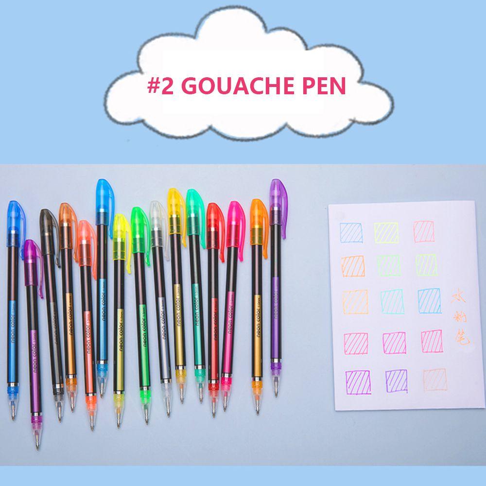 Офисная флеш-ручка для рисования своими руками, цветная ручка с тонким наконечником, маркеры, цветная ручка для подписи, набор блестящих гелевых ручек