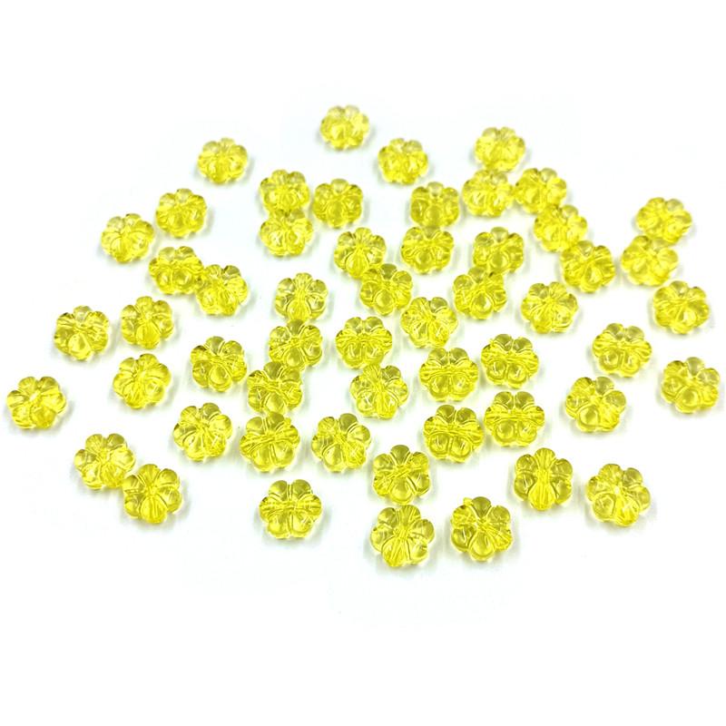 Креативные модные украшения 10 мм 20 шт. Акриловые бусины Браслет Прозрачный отдел изготовления аксессуаров 10 мм Цветочная бусина DIY Разноцветная прокладка для цветов