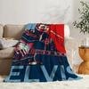 Fleece Throw Blanket Elvis Bedspread on the Bed Decorative Sofa Blankets for Winter Bedroom Decoration Boho Home Decor
