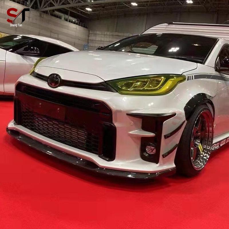 Toyota GR Yaris Углепластиковый Передний Бампер Губа Сплиттер Чин Диффузор Модификация
