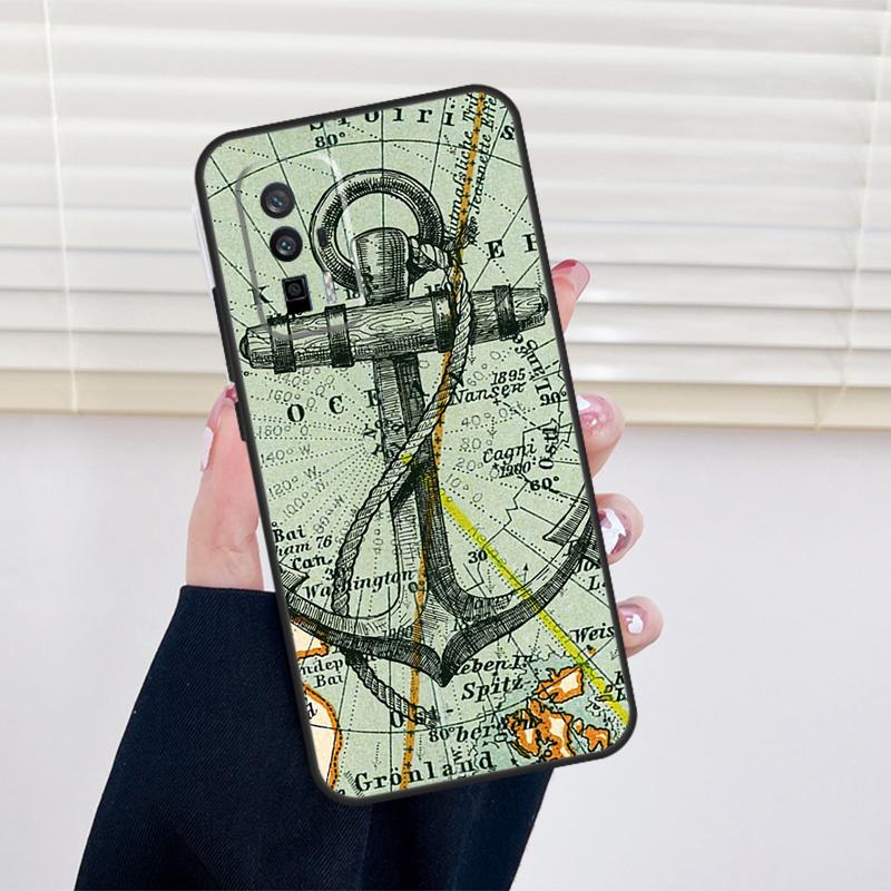 Anchor Sea Beach Cover For Xiaomi 15 14 13 Ultra 11T 12T 13T 14T Pro POCO X7 Pro X3 X5 X6 M6 F5 F6 Pro Case