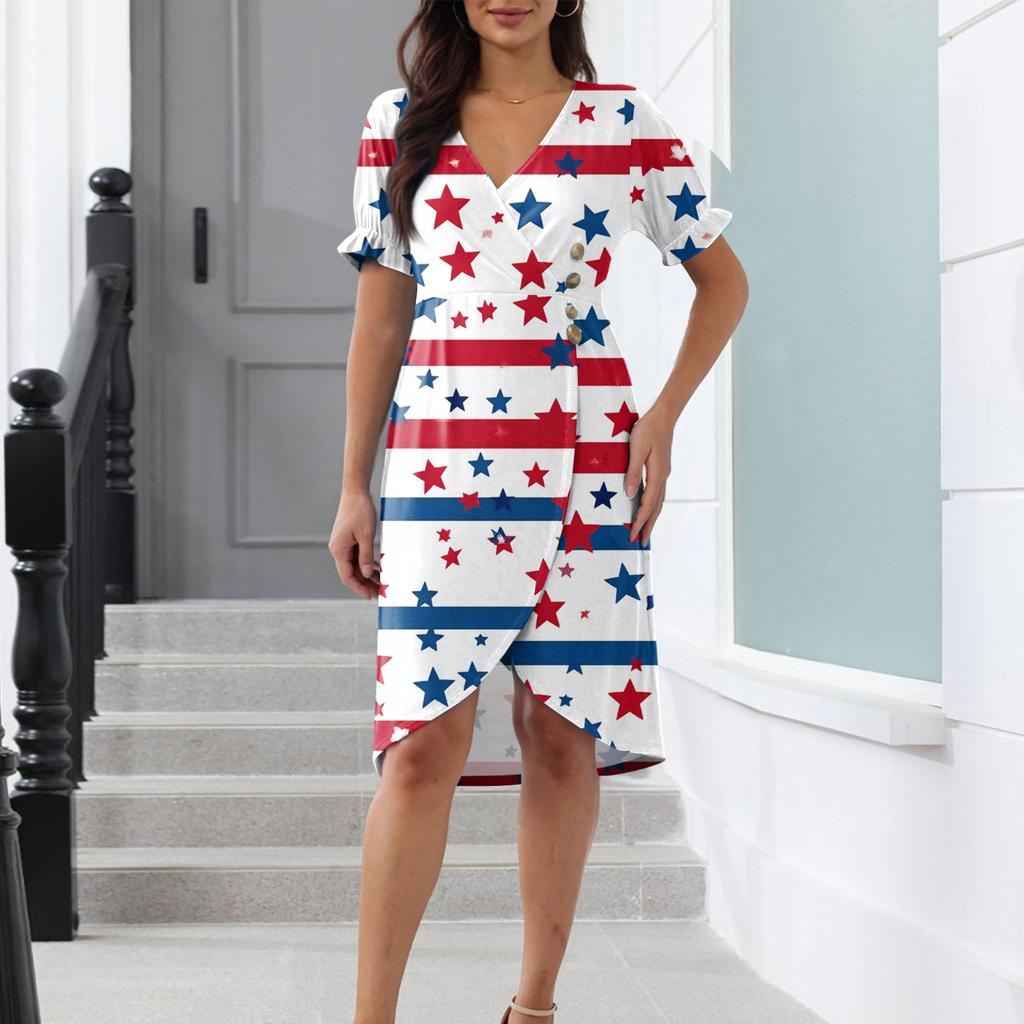 Пляжные платья для женщин, весна-лето, элегантное платье с V-образным вырезом и цветочным принтом в стиле бохо, струящееся гавайское платье макси с рюшами