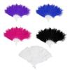 Soft Fluffy Lady Burlesque Wedding Hand Fancy Dress Costume Dance Feather Fan Abanicos De Mano Hand Fans