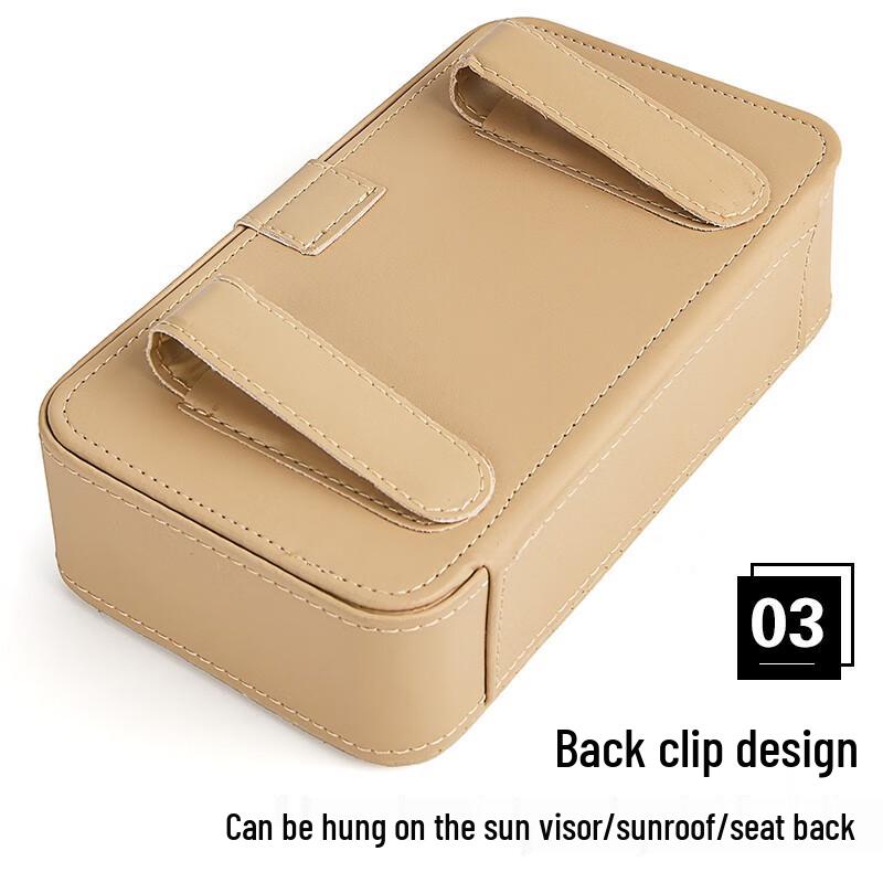 Кожаный держатель для салфеток на козырек автомобиля