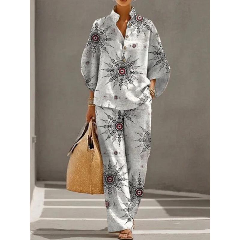 1116 New Women's Shirt Set Casual Urban Suit Women's Clothing