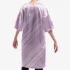 Adidas Оригинальное платье свободного кроя с принтом в полоску и трилистником, круглое, удобное, дышащее, повседневное, спортивное, с коротким рукавом, женские платья, фиолетовое, DV2638