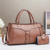 Ladies Shoulder Crossbody Bag For Women Top-Handle Bags with Wallet PU Leather Female Boston Bag Work Commuting Travel Dating