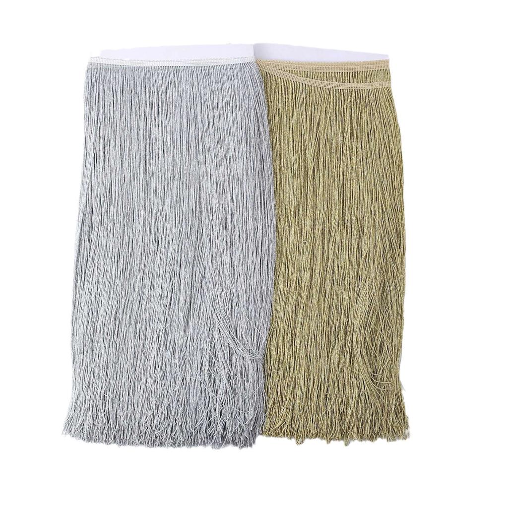 50 см Золотой Полиэстер Бахрома Ряд Борода Латинское Танцевальное Платье Декоративное DIY Платье Бахрома Кружево Аксессуар для Одежды