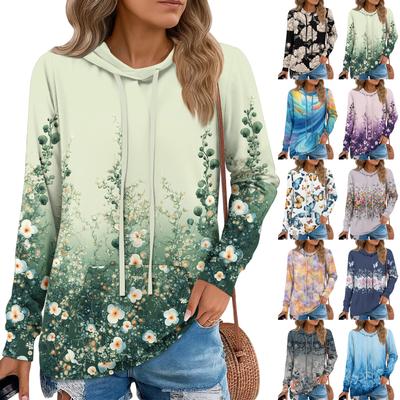 Женские худи-пуловеры, модные толстовки с капюшоном для девочек-подростков, женский осенний туник-топ