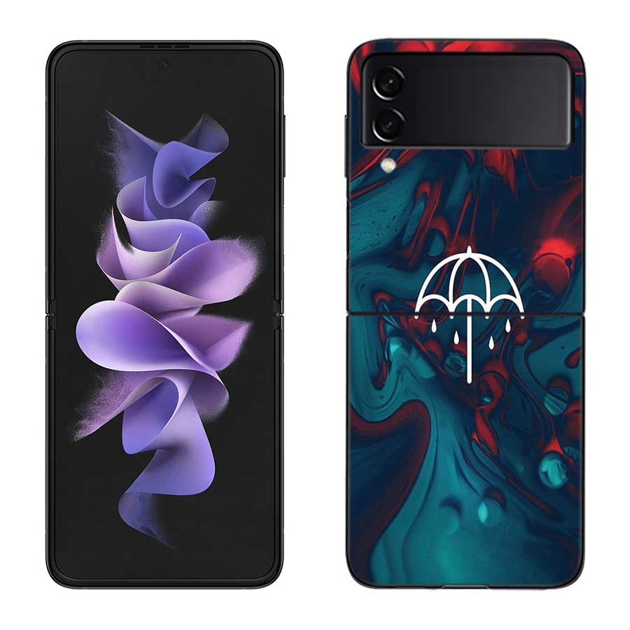 Bring Me The Horizons Phone Case For Samsung Z Flip 7 6 5G Galaxy Z Flip 5 4 3 Black Hard Cell Cover Luxury PC Shell Coque