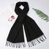 Business Autumn Winter Warm Long Shawl Cotton Scarf Pashmina Cotton Pure Color