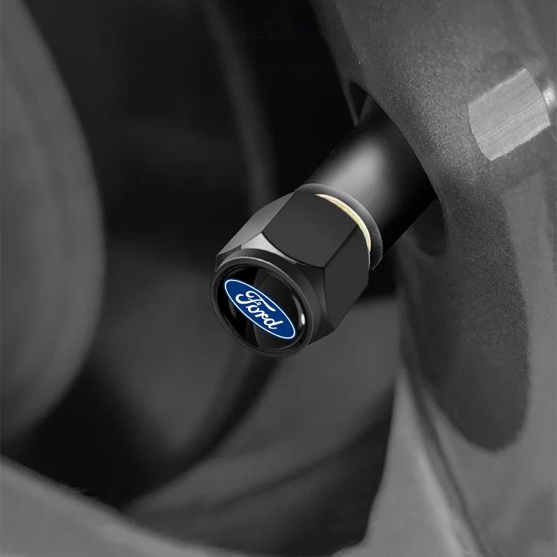 Автомобильная наклейка Автостайлинг Брелок Брелок с колпачками для вентилей шин Автомобиля Для Ford Escape Kuga Mondeo Ecosport Fiesta Focus 2 3 MK1 MK