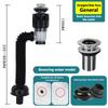 1Set Bathroom Kitchen Sink Drain Pipe Kit Flexible Expandable Anti-Odor Sink Drain Pipe Accessories