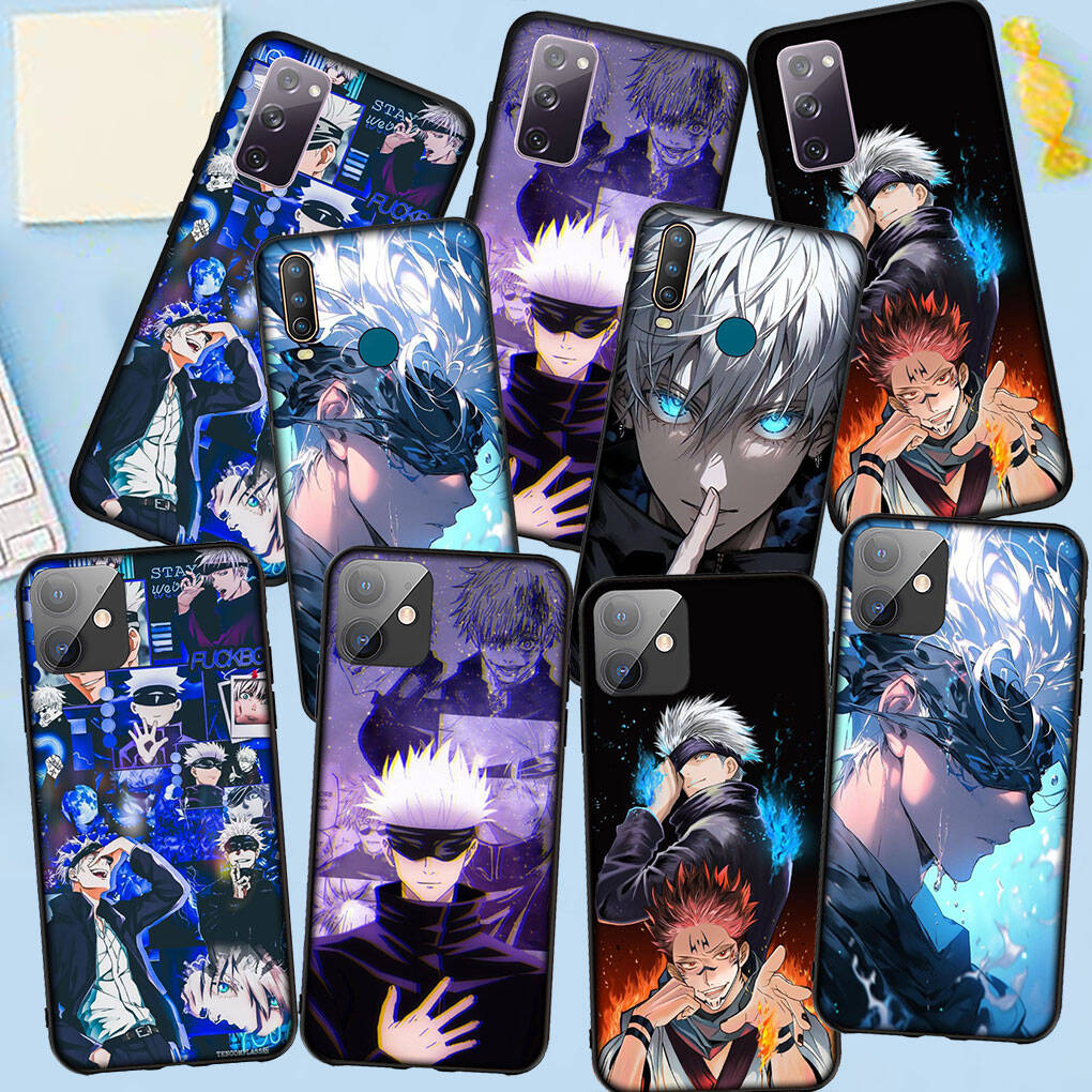 Чехол для iPhone 17 16 15 Xiaomi Poco F8 F7 X7 X6 M8 C85 C75 C71 Redmi Note 14 13 12 11 Pro Max A3 A4 14C 13C 15C Милый Чехол Годжо Сатору Магическая Битва