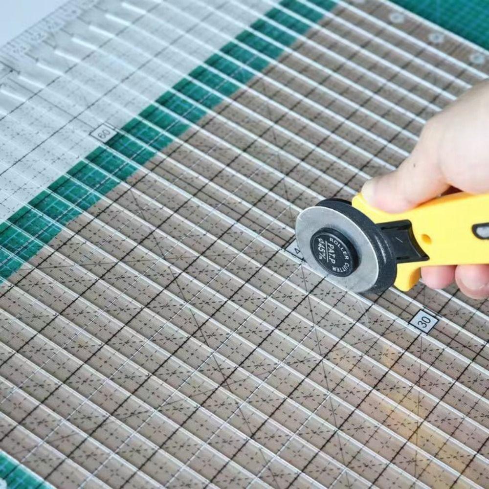 Cutting Assistant 5-in-1 Quilting Ruler Clear Fabric Cutting Ruler Arts Crafts Supplies