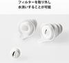 CRESCENDO Ear Plugs for Music Listening and Live Ear Protectors Music 20 Natural Sound and Breathability Comes with S Size Ear Tips That Fit Japanese