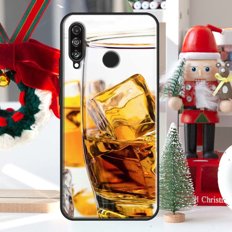 Чехол для Huawei Nova 7i 8i 11i 12i 12s Y73 Y70 Y90 Y60 Y72 Y61 Y91 9 10 SE P30 Pro P40 Lite с изображением сигары, виски и льда