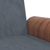 Dark Grey Velvet Sleeper Sofa with Drink Holders