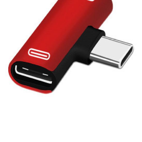 Адаптер Многофункциональный Надежный Сплав USB Type C к Двойному Разветвителю Type-C Конвертер