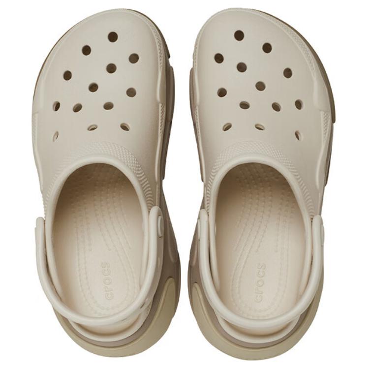 Crocs Кремовая оболочка для эклеров, женские клоги из ЭВА, цвет тауп, 210061-214