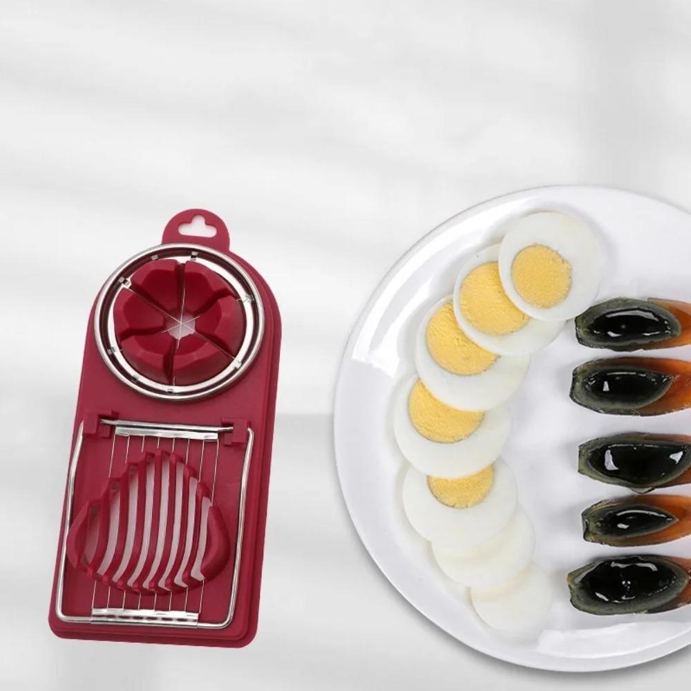 Multifunctional Egg Slicer Sectioner PP Cutter Mold New Egg Cutter