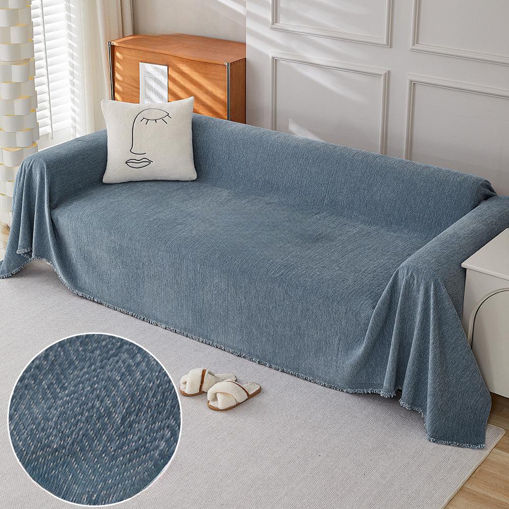 Herringbone Sofa Towel Cover Cloth Sofa Cushion Four Seasons Universal High-Grade Full Cover Universal Cover Blanket