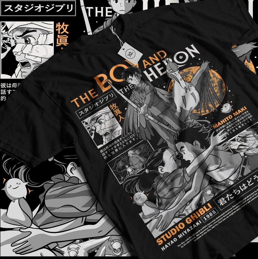 The Boy And The Heron Tshirt Girl Anime Unisexga Anime Art Gift Shirt All Size