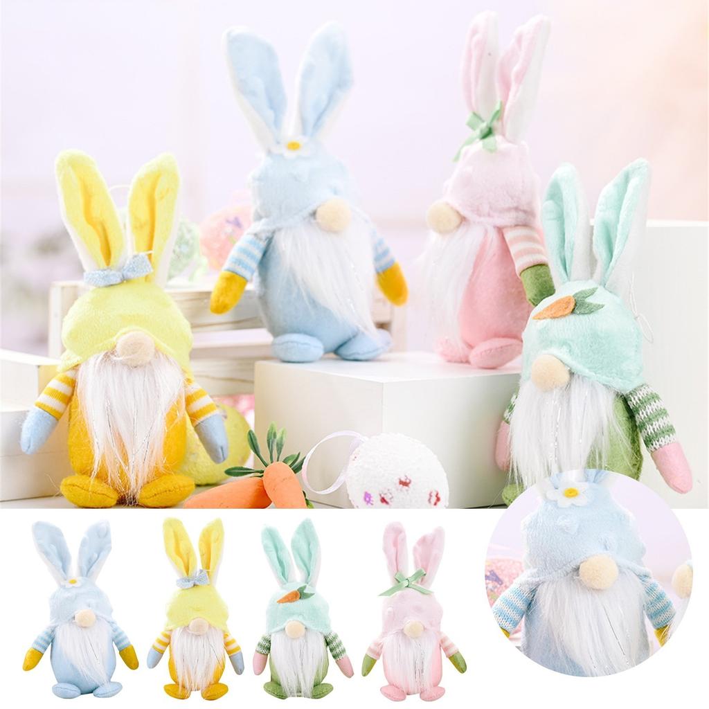 Easter Gnomes Bunny Decoration Dwarf Faceless Doll Plush Rabbit Doll Kids